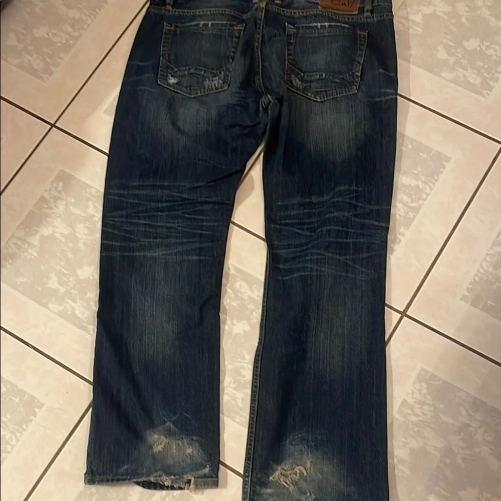 Cult of Individuality Blue Relaxed Distressed Jeans